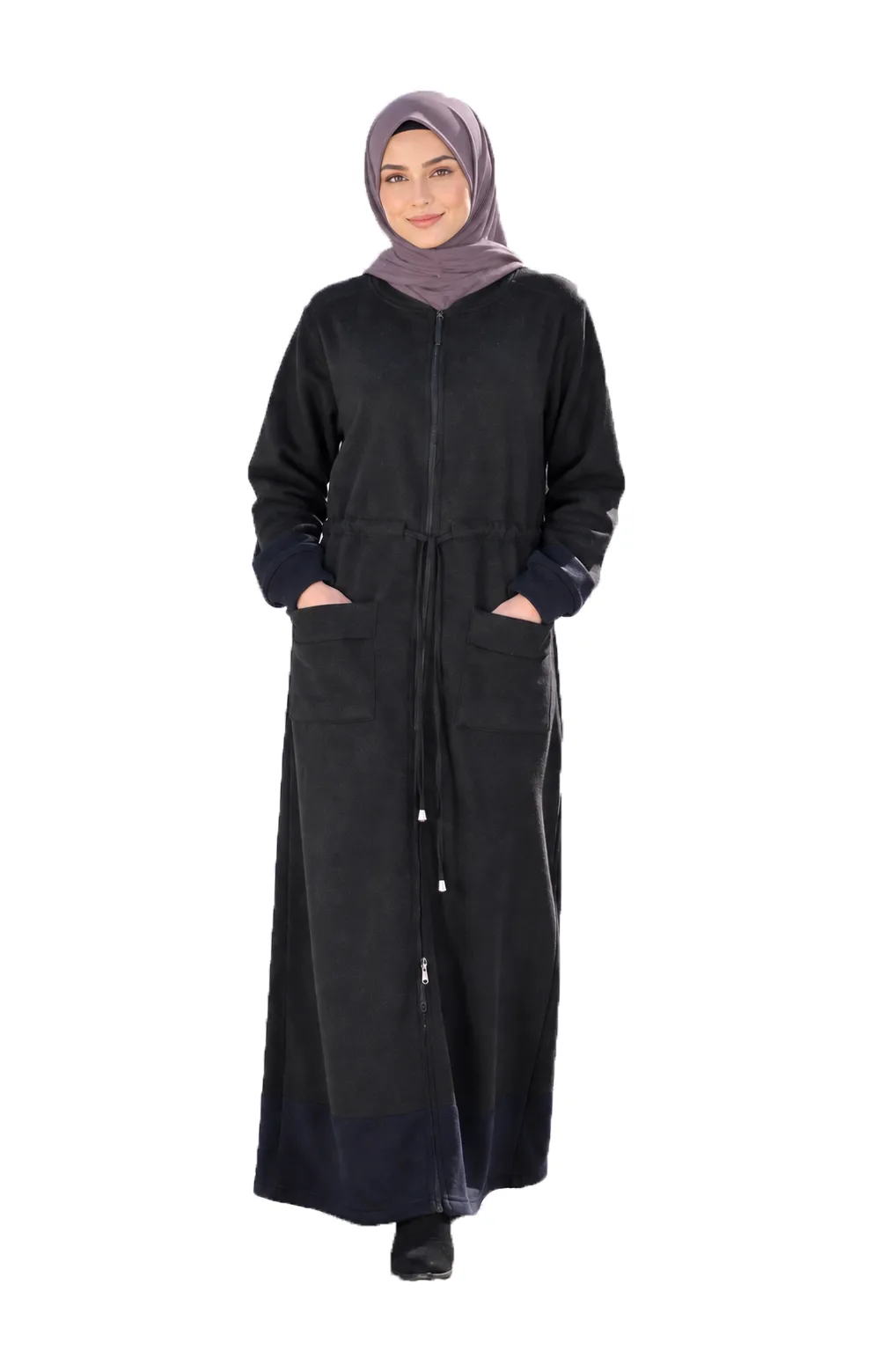 Premium Zoom Crinkle Front Open Abayah by Q&S Islamic Store