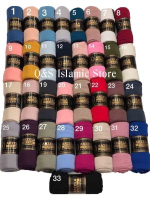 Jersey scarves by Q&S Islamic Store - The Arzela range