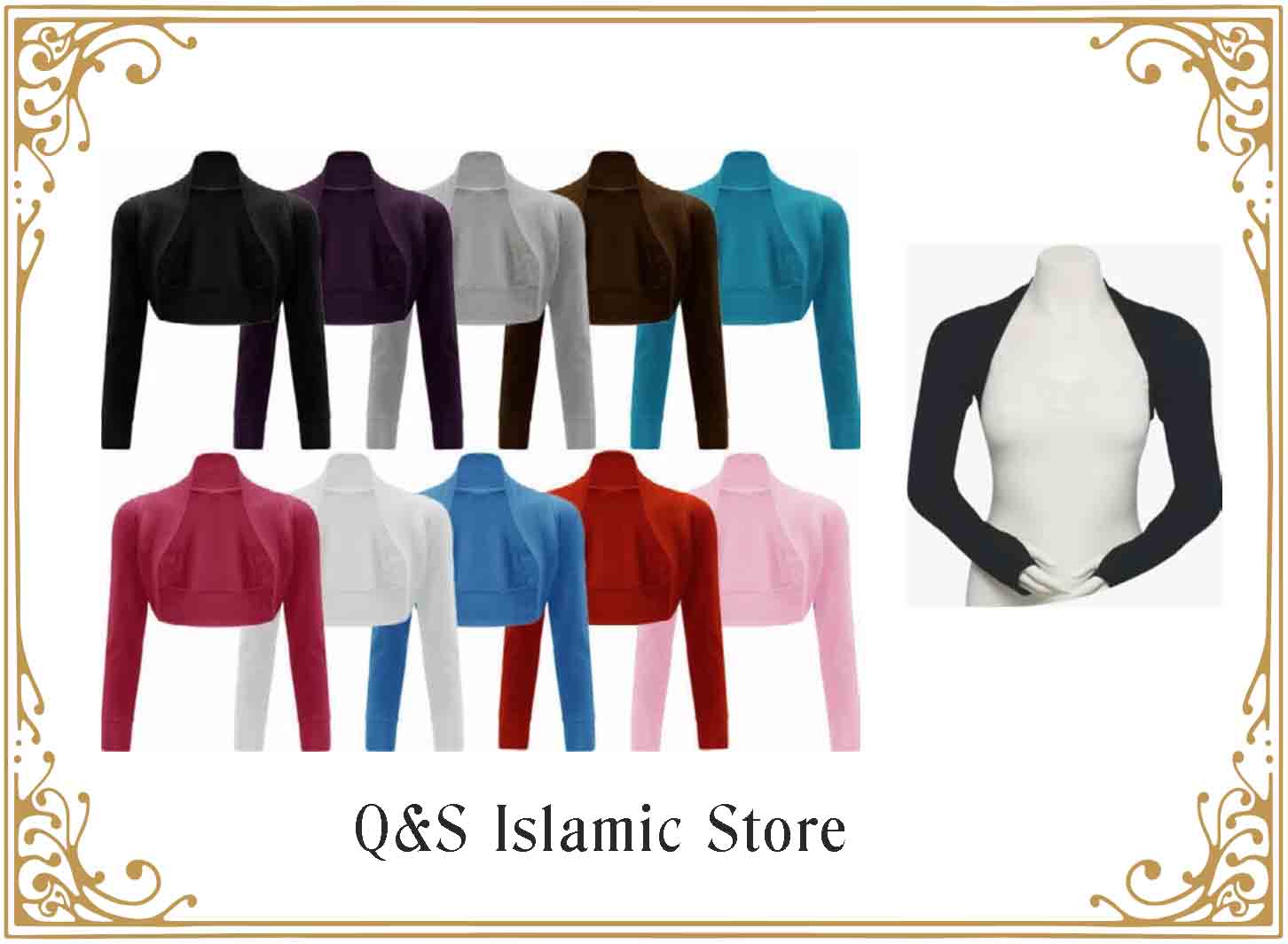 Connected sleeves by Q&S Islamic Store