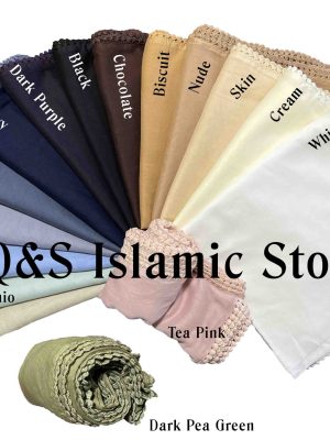 Cotton Lace Scarves by Q&S Islamic Store