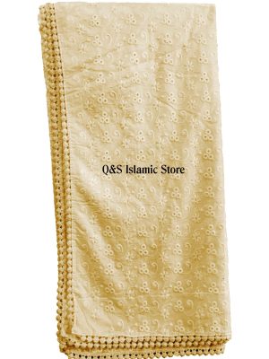 Chikankari scarf by Q&S Islamic Store